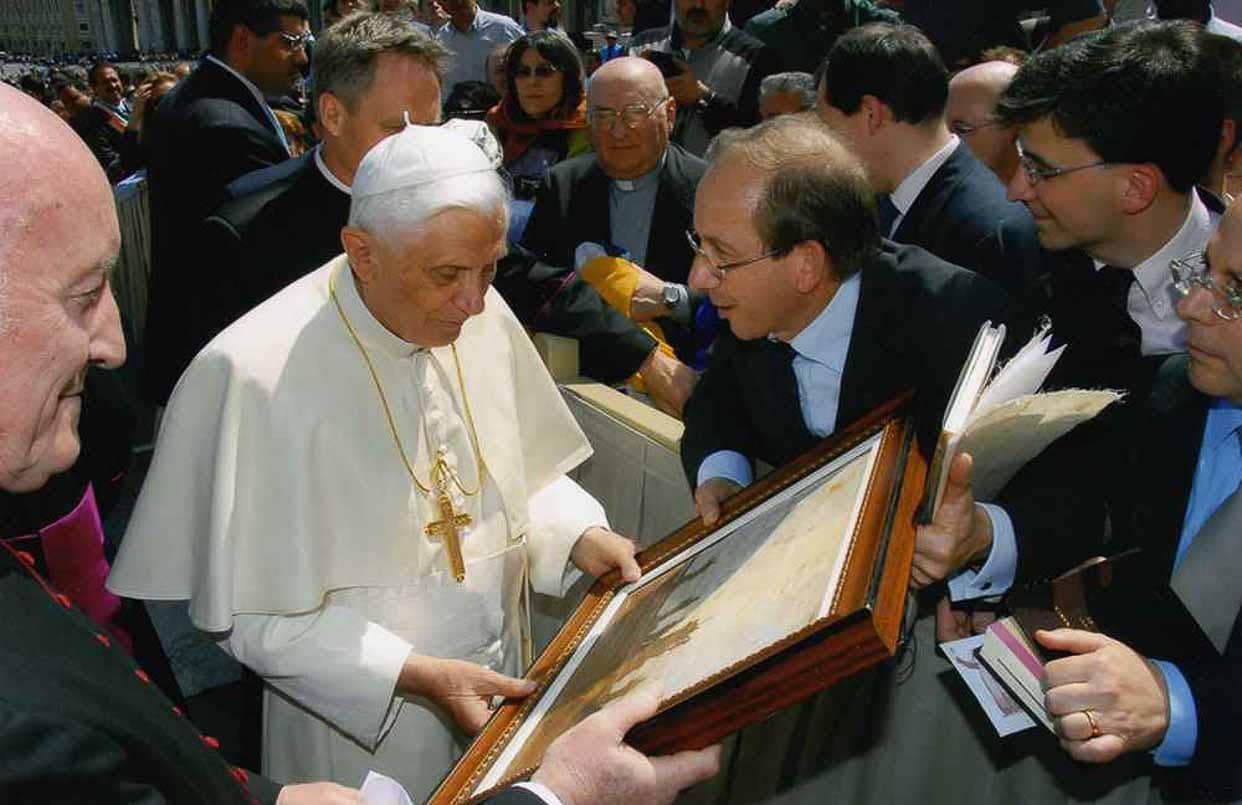 Massimo Lomi e Papa Benedetto XVI